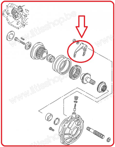 tekening-selectievork-sperren-versnellingsbak-wate